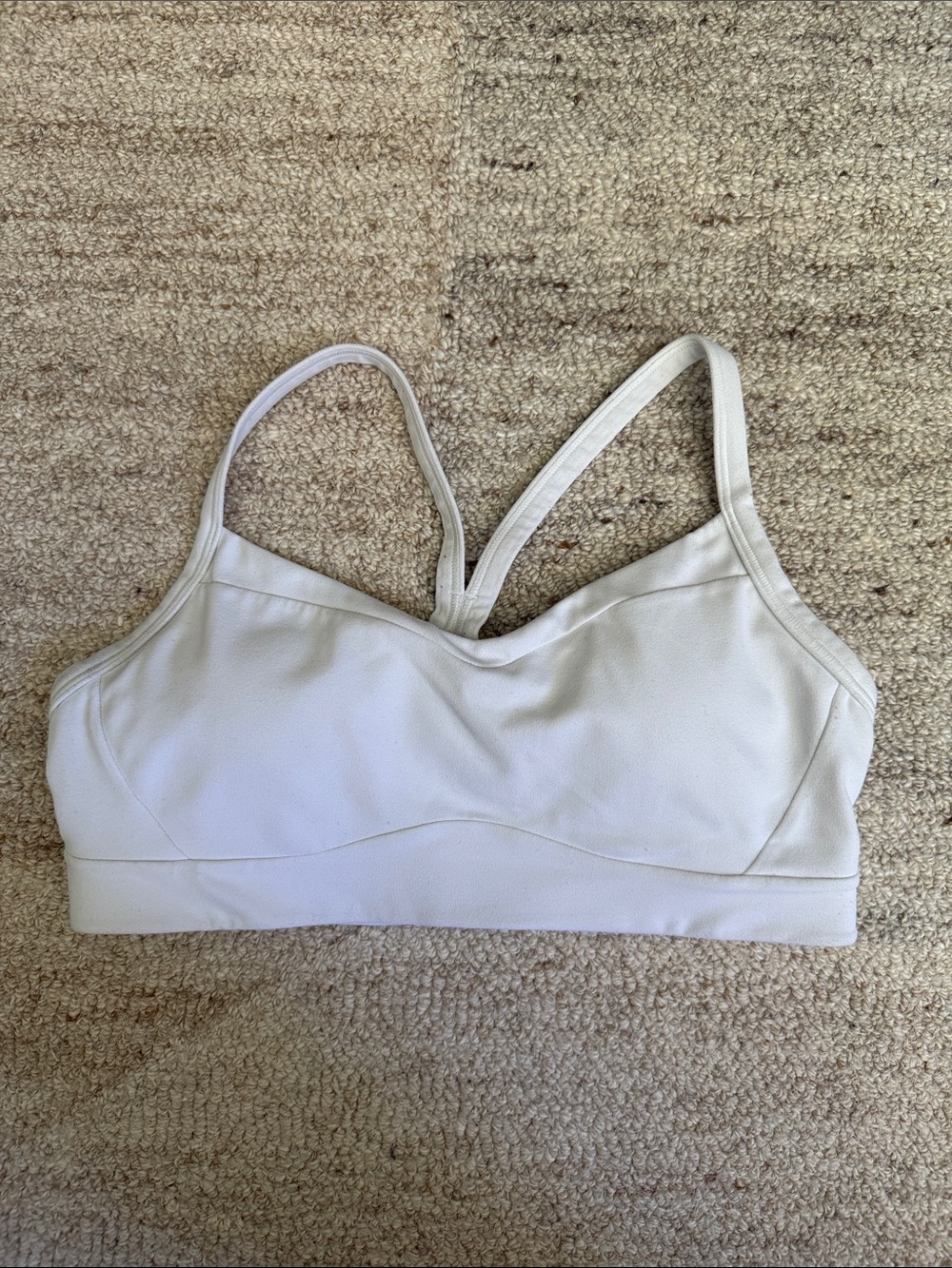 Athleta Light Cream Sports Bralette